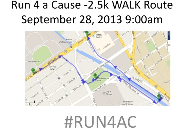 Official Map of 2.5K walk